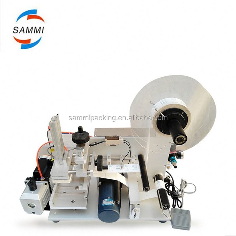 New Design Automatic Semi-Automatic Sticker Labeling Machine Square Bottles Bags Food Beverages Chemicals Packaging Wood Cartons