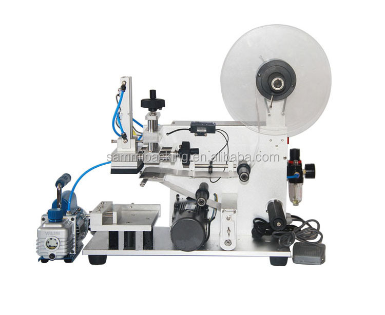 New Design Automatic Semi-Automatic Sticker Labeling Machine Square Bottles Bags Food Beverages Chemicals Packaging Wood Cartons