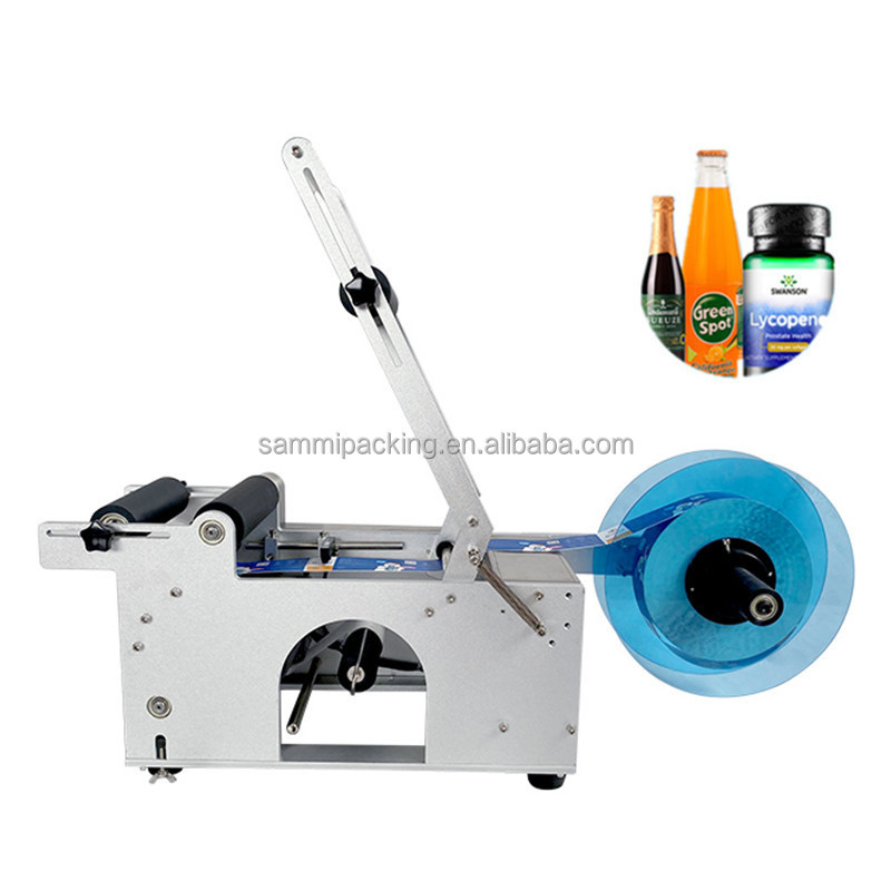 Semi-Automatic 10ml Glass Vials Labeling Machine Horizontal Bottle Carton/Can Packaging Electric Motor Driven Condition New