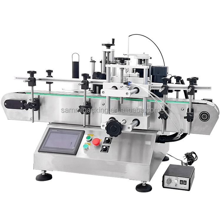 Used Great Value Usefulness Hot Selling Semi-Automatic Self-Adhesive Labeling Machine for Round Bottles Jars