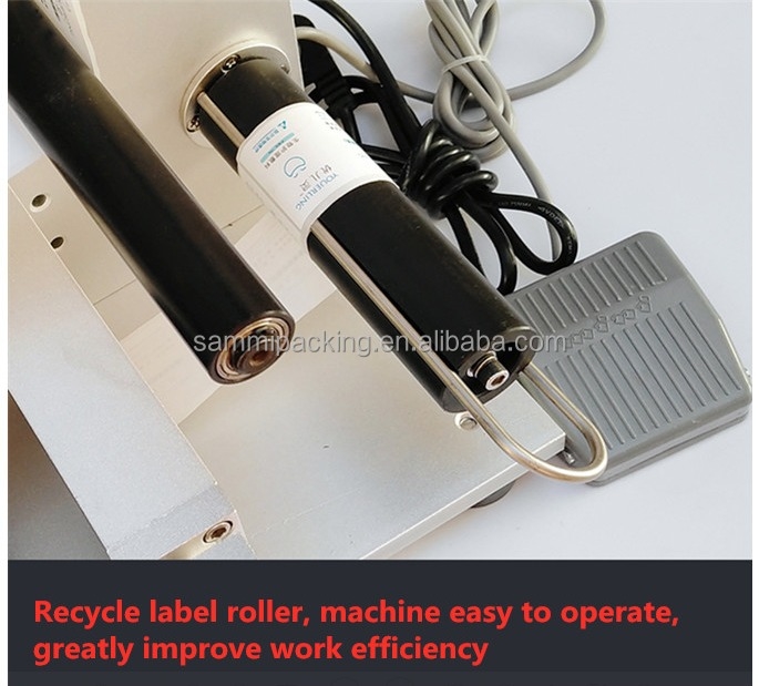 Low Cost Professional Label Sticker Machine for Small Businesses - Semi-automatic Labeler for Square Bottles & Flat Surfaces