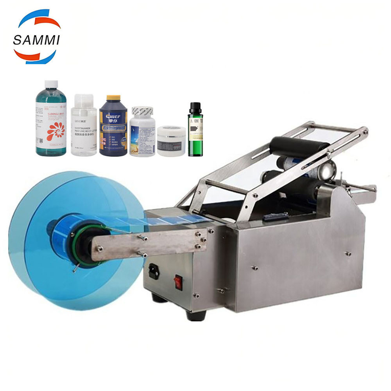 Small Desktop Bottle Packaging Labeling Machine Automatic Round Bottle Labeling Machine Instead of Manual Labelle Machine