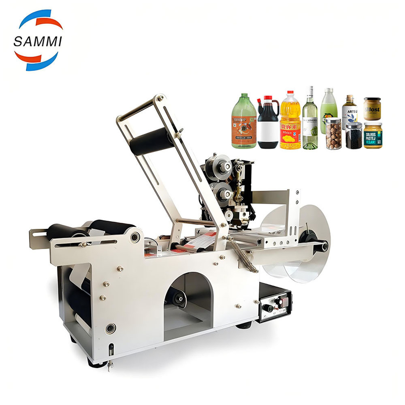 Small Desktop Bottle Packaging Labeling Machine Automatic Round Bottle Labeling Machine Instead of Manual Labelle Machine