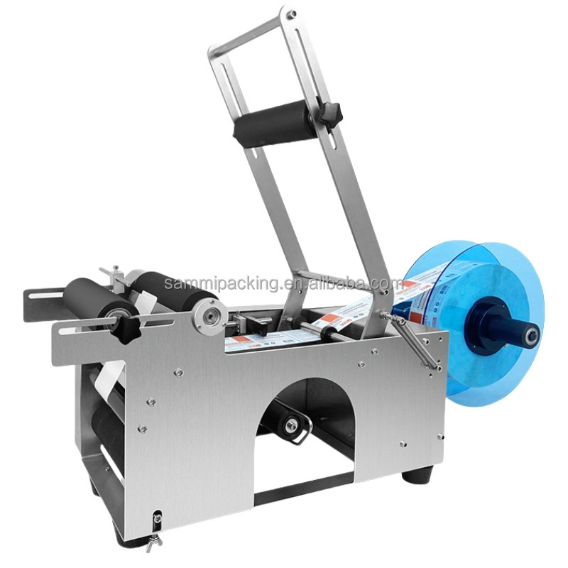 Factory Price MT-50 High Quality Semi-automatic Round Bottle Labeling Machines,sticker Labeling Machine for Round Bottle