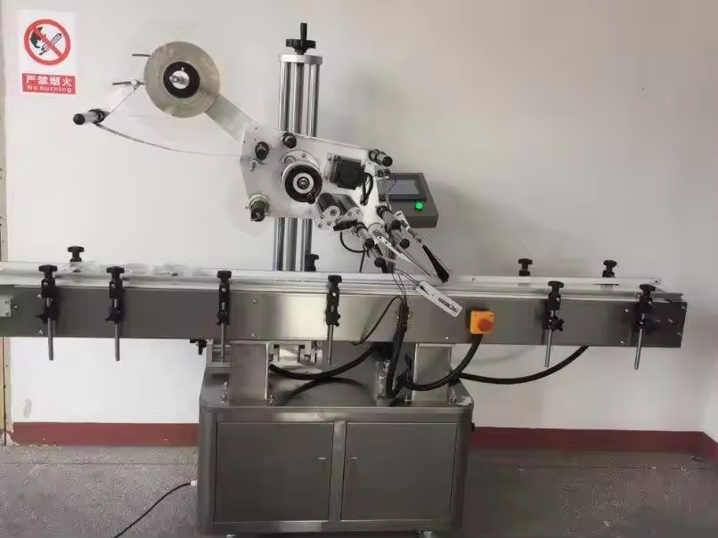 High Efficiency Semi-automatic Flat Labeller for Pouch and Carton with Hot Foil Stamping, Manual Bag Labeling Machine