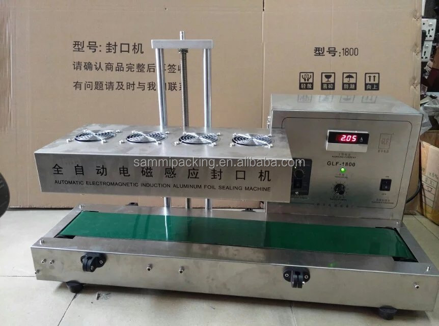 Desktop Continuous Electromagnetic Induction Sealer Aluminum Foil Sealing Machine Packing Machines 50 mm to 120 mm