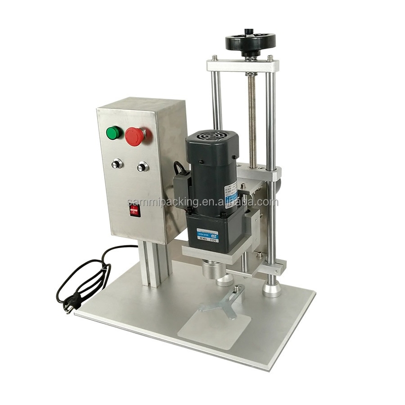 DDX-450 Semi-Automatic Desktop Electric Plastic Glass Bottle Capper Jar Screw Capping Machine