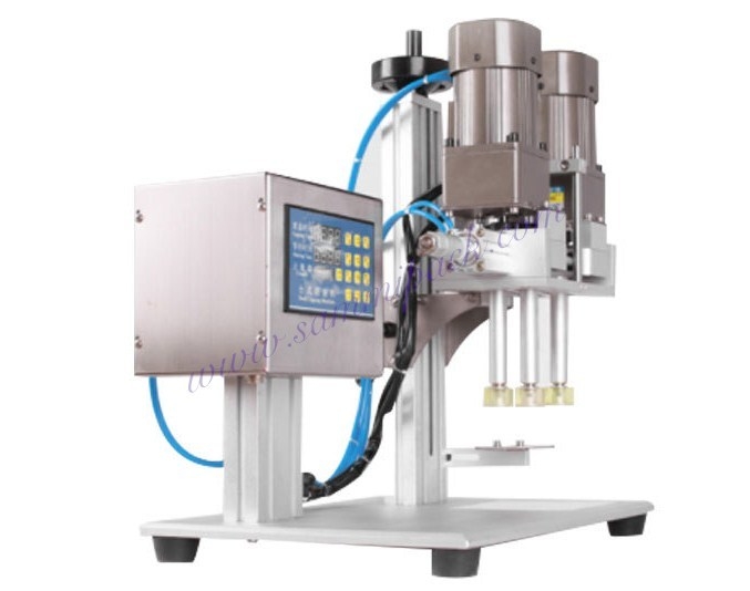 Semi-Automatic Electric Desktop Beverage Cap Capping Machine New Food Auto Screw Capper Device Bottle Cap Lid Sealing Motor