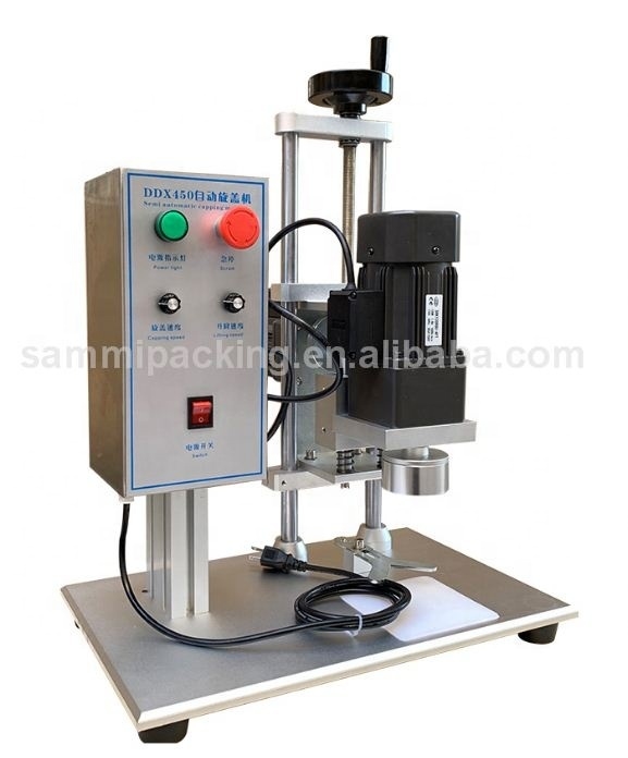 Semi-Automatic Cosmetic Bottles Sealing Machine,Manual Cap Capping Machine for Plastic Cap