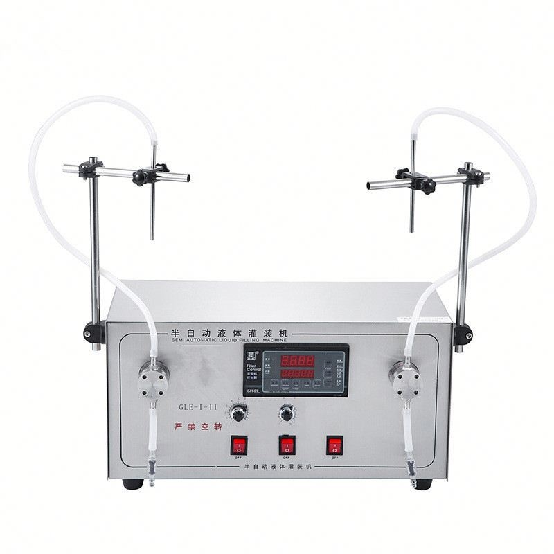 GLF-I-II Gear Pump Olive Oil Bottling Machine Double Heads Liquid Filling Machine,Oil Filler (3-3000ml)