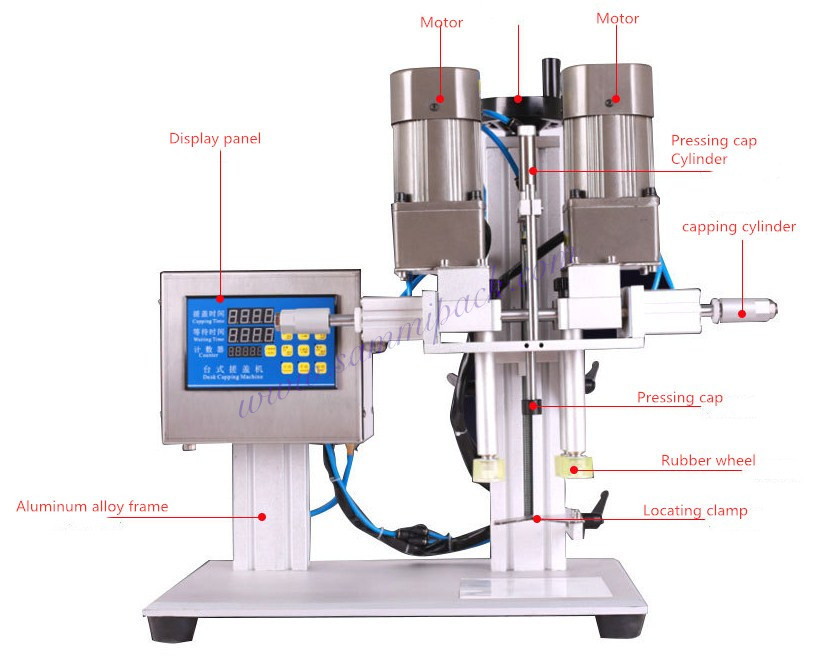 Electric Bottle Screw Capper Semi-automatic Capping Machine Medical Vial Closing Machine for Food Beverage Chemicals