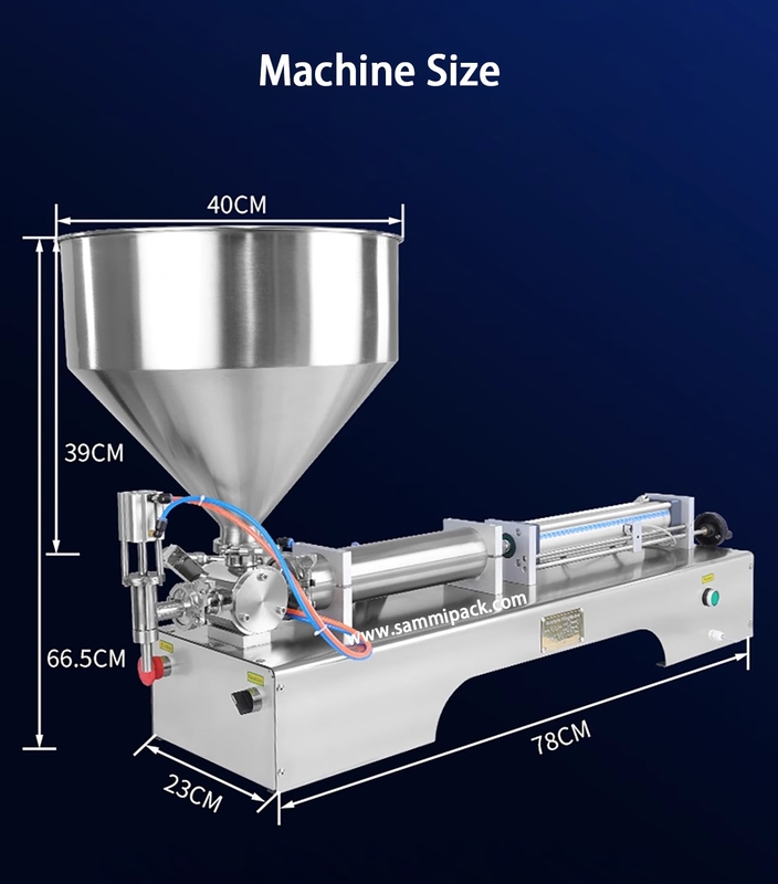 Semi Automatic Double Heads Paste Piston Filler Water Bottle Pneumatic Filling Machine for Liquid/Sachet/Oil/Cream Lotion