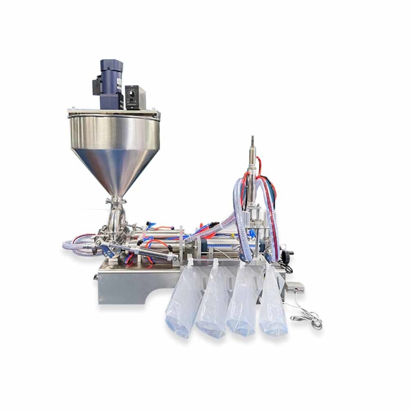 Factory High Viscosity Paste Filling Machine With Hopper, Ointment Tomato Sauce Spout Bag Packing Machine