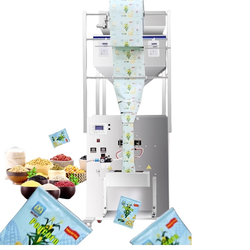 Hot Sale Electric Two-Head Large Weight Packing Machine for Soybean Grains Seeds Medical Applications-Motor Sachet Pouch Bag