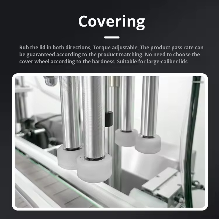 Small Desktop Automatic Magnetic Pump Liquid Essential Oil Perfume Linear Filling Capping Machine Factory Price
