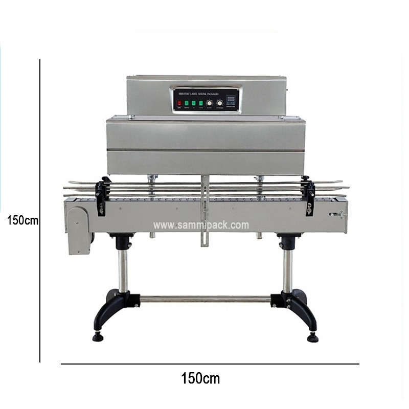 Hot Selling Small Automatic Plastic Bottle Pvc Heat Thermal Shrink Film Tunnel Sleeve Labelling Wrapping Packing Machine