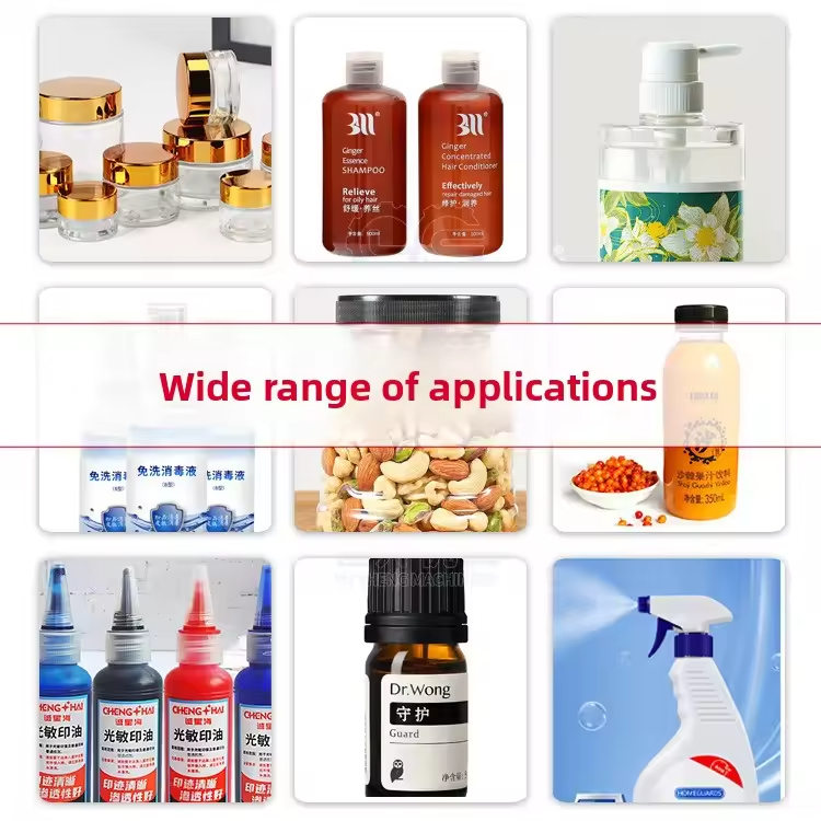 High Efficiency Semi Automatic Desktop Pneumatic Screw Machine Plastic Cap for Cosmetics Water Beverages Glass Spray Bottles