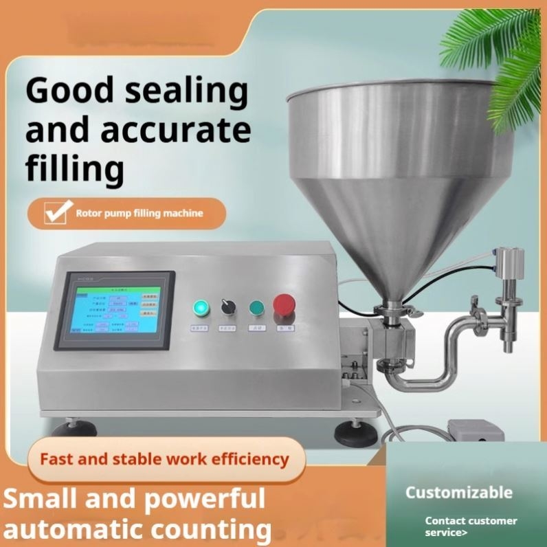 Rotary Food Jam Oil Rotor Lobe Filling Pump Chocolate Filler Peanut Lotion Cosmetic Cream Paste Filling Machine