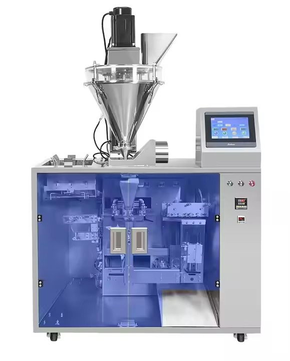 High Speed Automatic Pre-made Stand up Pouch Feeding and Sealing Packaging Machine with PLC Control System and Touch Screen