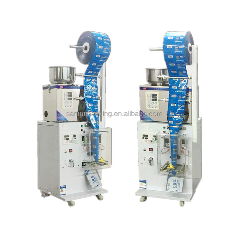 Automatic Small Business Powder Filling Machine Grain Weighing PLC Motor Controlled Sealing Application Pouch Chemical Use