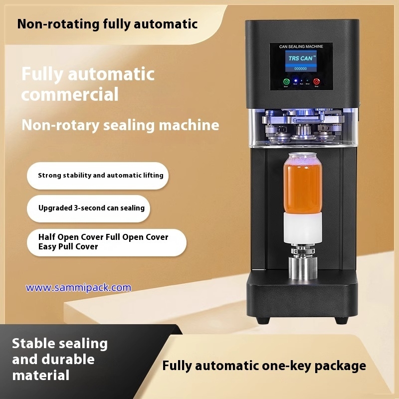 Factory Manufacturer Fully Automatic Soda Tin Can Sealing Seamer Machine for Bubble Tea Can Packaging Manual Driven for Paper