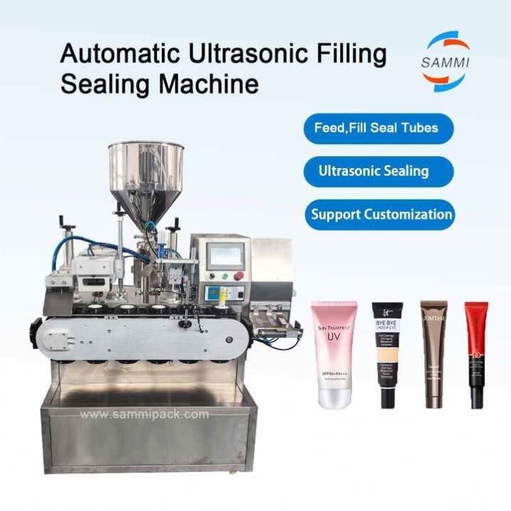 Automatic Cosmetic Cream Tube Filling and Sealing Machine Ultrasonic Soft Tube Filling and Sealing Machine