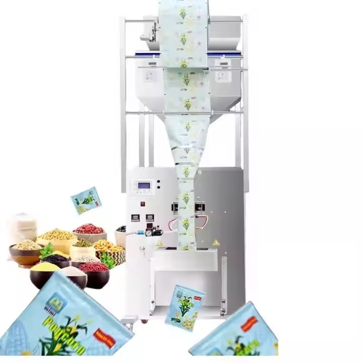 New Arrival 2025 Larger Capacity Automatic Dry Food Packing Machine Back Sealing Bagger Machinery for Grains Nuts Spice Powder