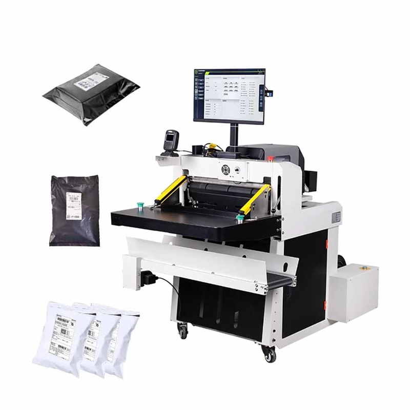 Automatic Express Black PE Bagging Machine Used for Daily Necessities Clothing Shoes Toys and Hardware Bags