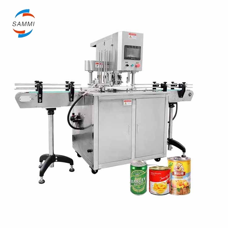 Professional Factory Custom-Made New Condition Automatic Can Seamer Closing Machine for Tuna Paste Tin Pet Aluminum Motor Metal