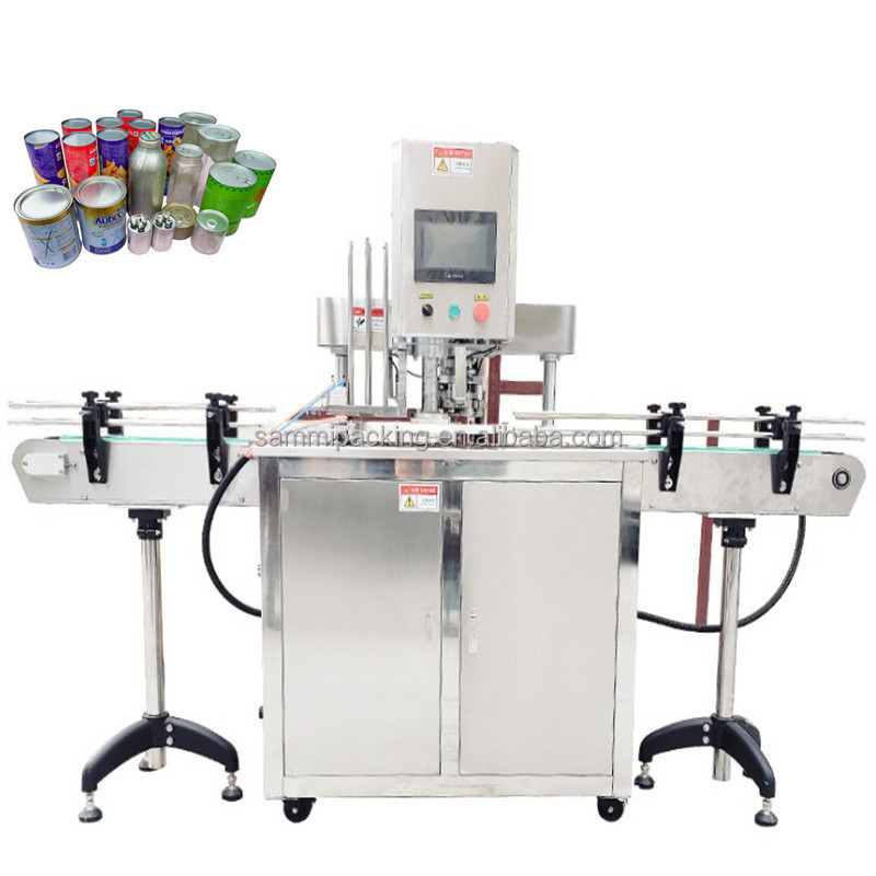Professional Factory Custom-Made New Condition Automatic Can Seamer Closing Machine for Tuna Paste Tin Pet Aluminum Motor Metal