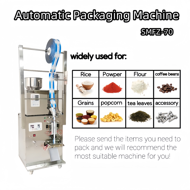 Automatic Vertical 2g-100g Multi-Function Powder Tea Coffee Sachet Machine PLC Controlled Food Grade Plastic Pouch Filling Bags