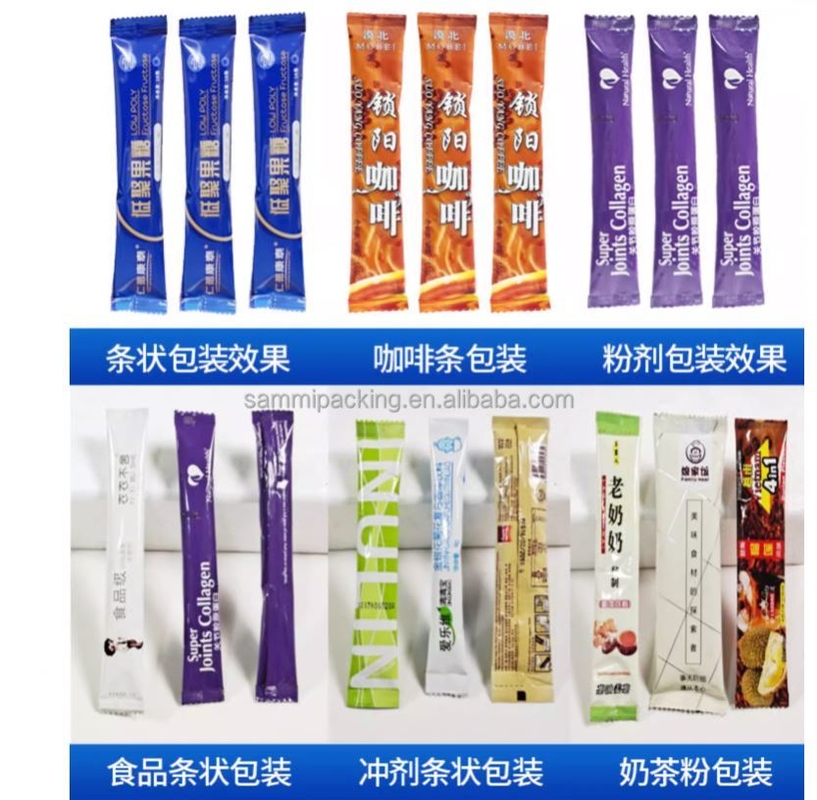 Automatic Vertical 2g-100g Multi-Function Powder Tea Coffee Sachet Machine PLC Controlled Food Grade Plastic Pouch Filling Bags