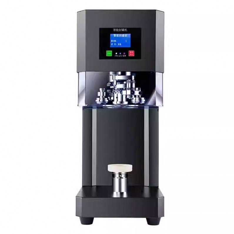 Aluminium PET Cans Beverage Semi-Automatic Tin Can Juice Soft Drinks Making Canning Sealing Machine