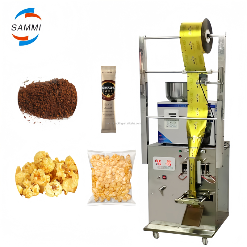 Professional Highly Efficient 3 in 1 Filling Granular Coffee Packing Machine/Spice Powder Packing Machine