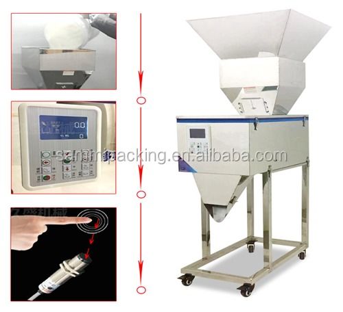 Newest 100-2500g Large Capacity Grain Spice Nuts Seed Food Weighing Machine with Big Hopper