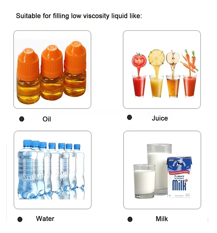 Factory Wholesale Price 2 Head Piston Filler Liquid Filling Machine Semi Automatic/Table Top Liquid Filling Machine