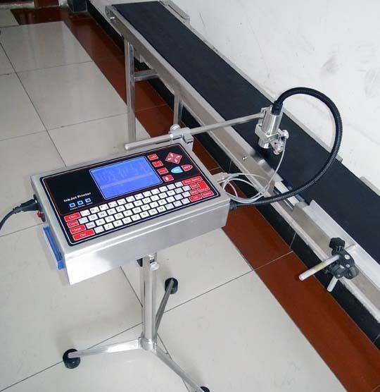 Touch Screen Inkjet Coding Machine with 35 meters/minute Speed and 180° Rotatable Spray-head for Variable Data Printing