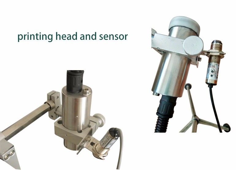 Touch Screen Inkjet Coding Machine with 35 meters/minute Speed and 180° Rotatable Spray-head for Variable Data Printing