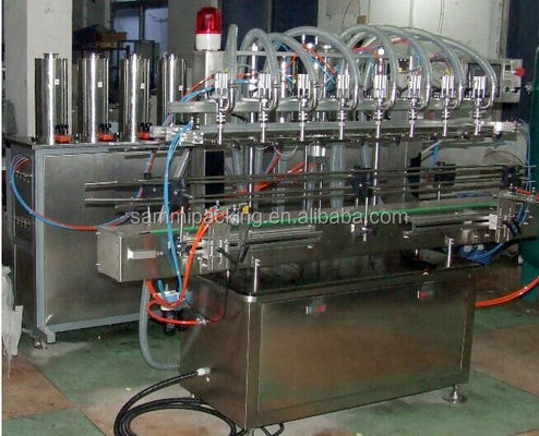 Automatic Bottle Filling System With Labeling And Capping Machines