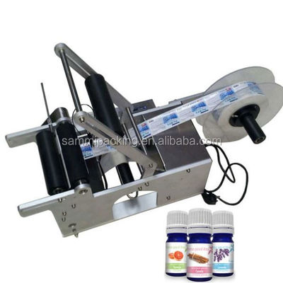 Round Bottle Semi Auto Labeling Machine Electric Driven Type Multipurpose