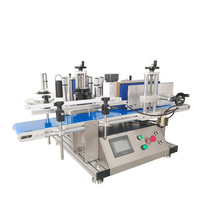 Sticker Liquid Soap Automatic Water Bottle Labeling Machines 2 Side With Coder