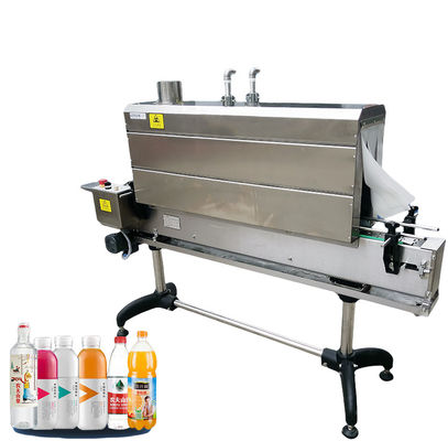 Automatic Heating Bottle Shrink Sleeve Labeling Machine Shrink Sleeve Applicator With Steam Tunnel
