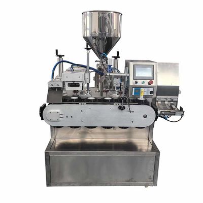 Automatic and Pneumatic Aluminium Hand Ointment Dual Double Chamber Tube Fill Seal Filling Machine