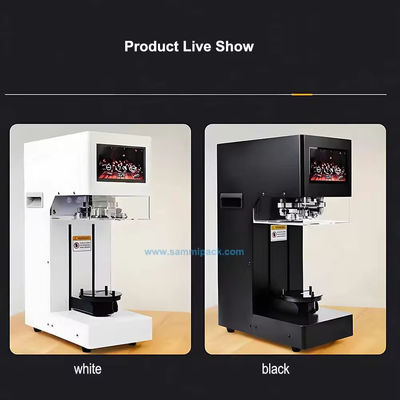 Plastic Metal Aluminum Cans Electric Tin Can Sealing Machine For Milk Tea Bubble Tea Shops Heat Sealing