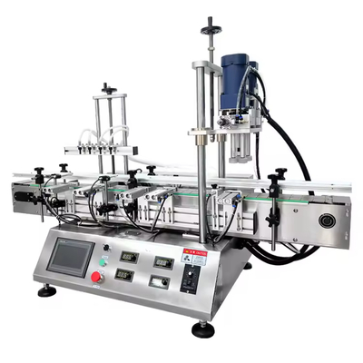 Small Desktop 1ml-10ml Liquid Glass Vial Filling Crimping Capping Machine for Beverages Oils Magnetic Pump Small Volume