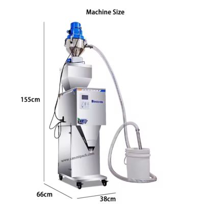 50-5000g Large Capacity Grain Rice Coffee Weighing Filling Machine With Big Hopper