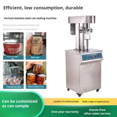 Automatic Beverage Coffee Soda canning machine Vertical Can Sealer  Tin can Sealing Machine