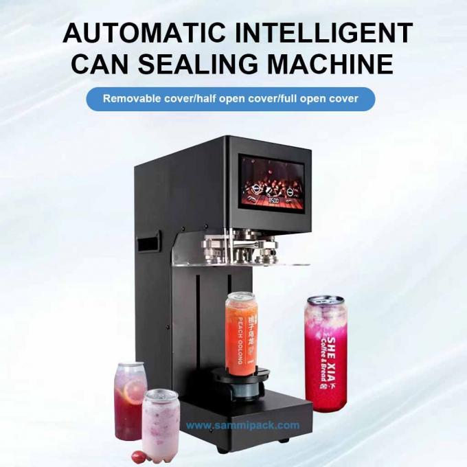 Aluminium PET Cans Beverage Semi-Automatic Tin Can Juice Soft Drinks Making Canning Sealing Machine 0