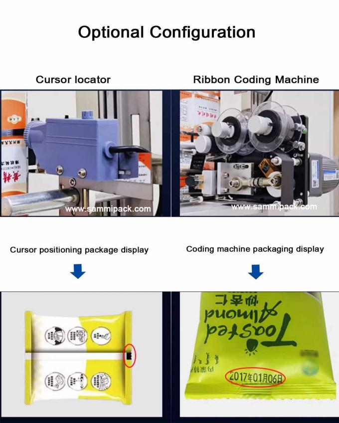 4 Side Seal Sachet Food Application Pouch Packaging Small Bag Liquid Sauce Ketchup Packing Machine 220V/50HZ 3