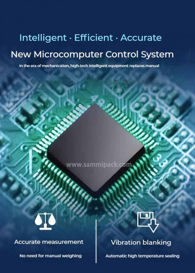 Larger Capacity Automatic Dry Food Packing Machine Back Sealing Bagger For Grains Nuts Spice Powder Precision 0.2G 4